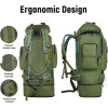 Expandable 100L Waterproof Men's and Women's Backpack -Travel Hiking Climbing Bag -Outdoor Durable Camping Bag-Large capacity Oxford cloth bag