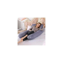 Velvet Pregnancy Pillow - Ergonomic Side Sleeper, 60"x30"x8" + Wedge, Soft Support for Moms