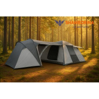 6-10 Persons Shamborina Family Tent/ 3 in 1 Design 2 Bedrooms 1 Sitting Room - (130*120*130)*240*185 cms
