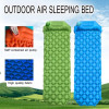Camping Sleeping Pad, 4in Thick Ultralight Inflatable Camping Mat with Pillow, Built-in Foot Pump Sleeping Mat, Wide Compact Camping Pad for Travel Tent Hiking Backpacking Trip Car Camp Gear