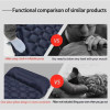 Double Air Mattress Outdoor Camping Inflatable Mattress Sleeping Pad With Pillows Ultralight Air Mat Built In Inflator Pump Hiking Backpacking Ultra Lightweight Carrying