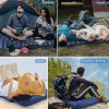 Double Air Mattress Outdoor Camping Inflatable Mattress Sleeping Pad With Pillows Ultralight Air Mat Built In Inflator Pump Hiking Backpacking Ultra Lightweight Carrying