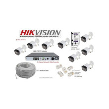 Hikvision 8 IP 2MP CCTV CAMERAS Full Kit- Clear Cameras With Night Vision & Phone Access